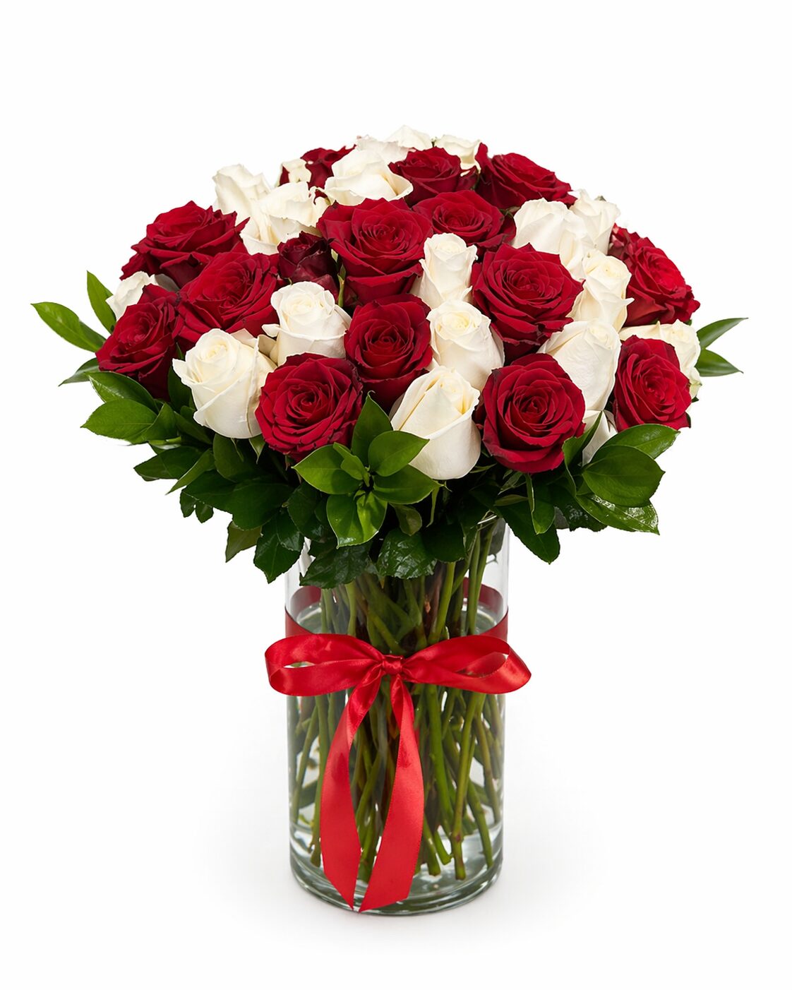 Red & White Roses Vase product thumbnail 2